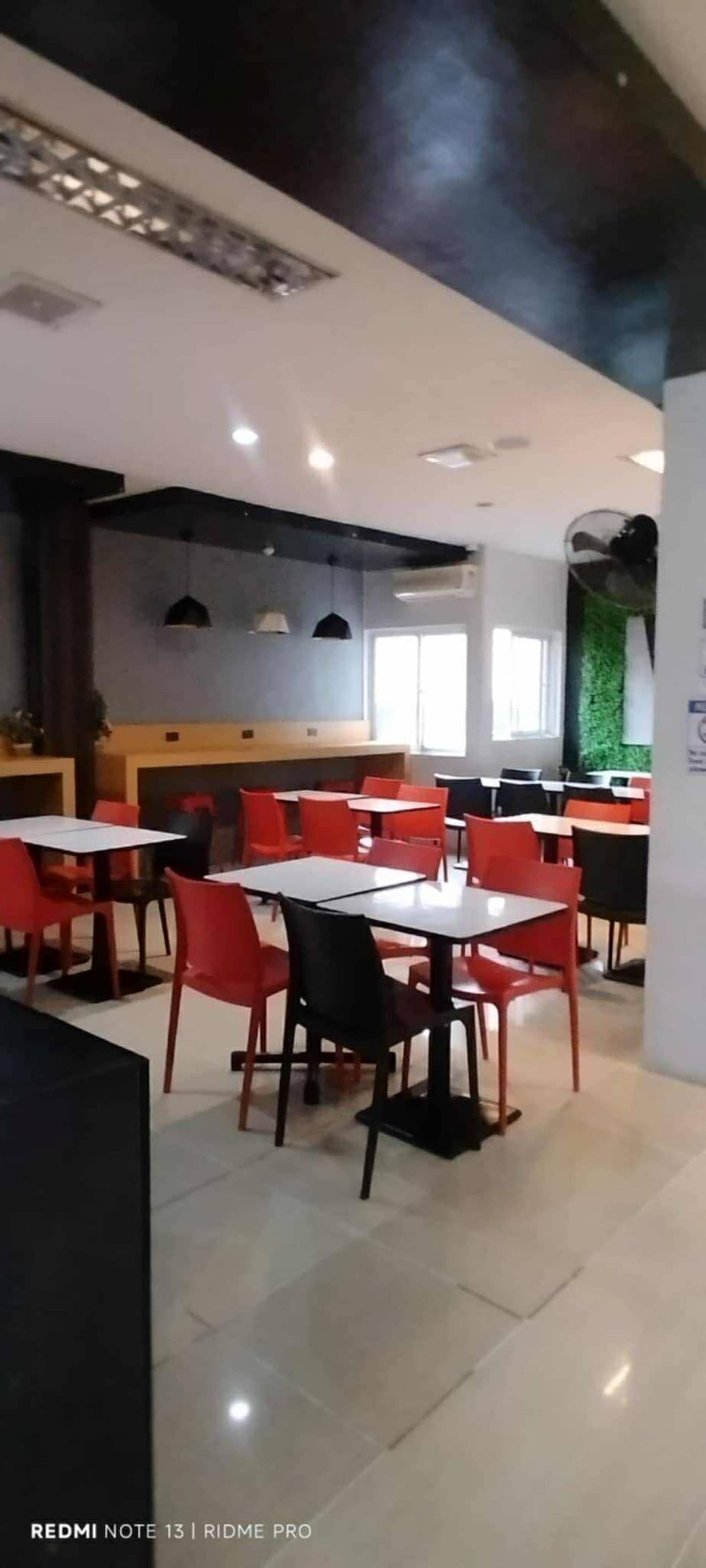 Dining area with tables and chairs