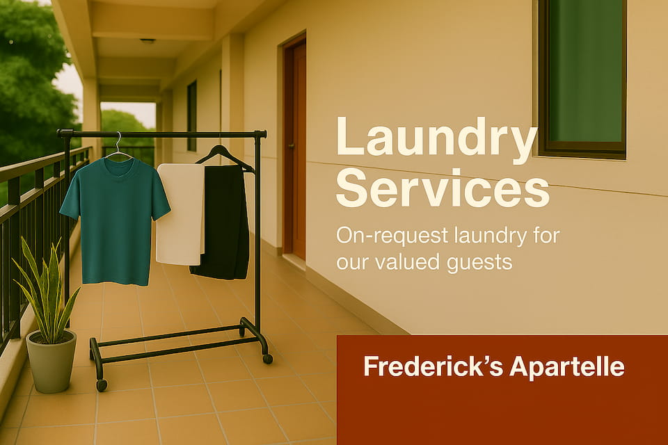Laundry Services at Frederick’s Apartelle
