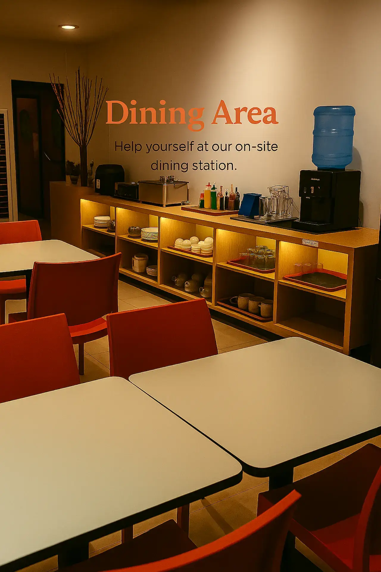Dining Area at Frederick’s Apartelle